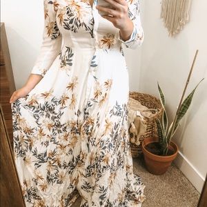 Free people floral maxi dress